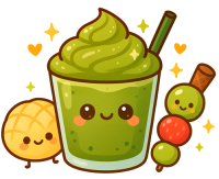 cafe-matcha-bebidacaliente-pandakawaii